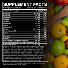 DHT Blocker Capsules – Saw Palmetto, Biotin,Beta-sitosterol – Boosts Hair Growth