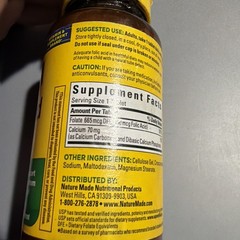 Nature Made Folic Acid 400 mcg (665 mcg Dfe) 250 Tabs 2/27