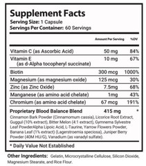 5-Pack VitaFlow Blood Balance Capsules, Vita Flow Glycogen Support -300 Capsules