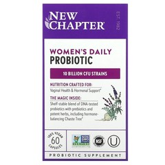 2 X New Chapter, Women’s Daily Probiotic, 60 Vegan Capsules