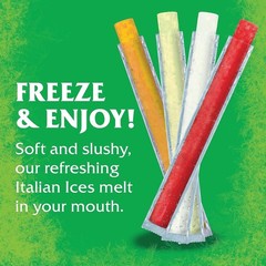 Wyler’s Authentic Italian Ice, Fat Free Freezer Bars, Assorted Flavors (96ct – 2