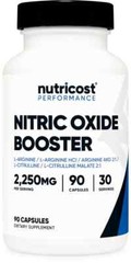 Nutricost Nitric Oxide Booster 2,250mg, 90 Capsules, 30 Servings – 08/2027