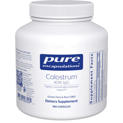 Colostrum 40% IgG – Highly Concentrated -Pure Encapsulations -Immune Supp 180ct