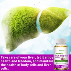 Organic Milk Thistle 1000mg -Liver health,helps detoxification and waste removal