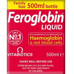 Organic Feroglobin Liquid 500ml – Iron Supplement, Energy Boost, Vegan-Friendly
