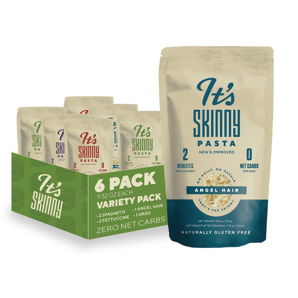 It’s Skinny Pasta Variety Pack – Spaghetti, Fettuccine, Angel Hair and Orzo, …