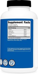 Nutricost Nitric Oxide Booster 2250mg, 180 Capsules – 750mg – 60 Servings