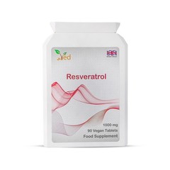 VED RESVERATROL 1000 mg 90 Tablets, Promotes Anti-Aging, 3 Months Supply.