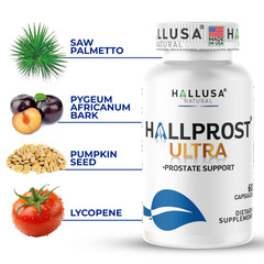 HALLPROST ULTRA 60 caps + Free HALLVIGOR 60 Caps | Prostate Health Supplements