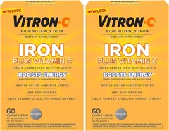 Dye-Free Iron Supplement with 125 mg Vitamin C – Boost Energy & Immunity