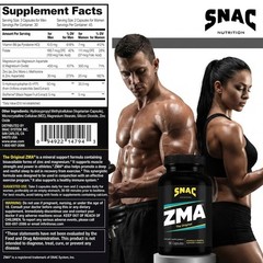 SNAC ZMA The Original Sleep & Recovery Supplement – 90 Count (Pack of 2)