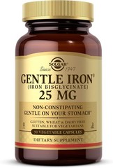 Solgar Gentle Iron 25mg, 90 Vegetable Capsules EXP 12/28
