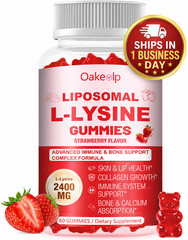 L-Lysine Gummies Liposomal Delivery complex formula for Immune & Bone Health