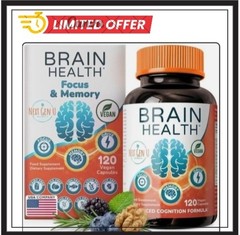 Vitaminas Para El Cerebro Suplemento 100% Natural Para Mejorar La Mente Memoria