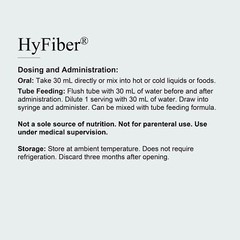HyFiber Liquid Fiber Supplement 32 Oz Sugar Free Prebiotic for Digestive Health