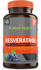 Resveratrol 1500Mg per Serving of Organic Trans-Resveratrol & Potent Antioxidant