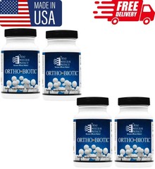 pack of 4 ORTHO BIOTIC 60 CAPSULES Digestive & Gut Health Support