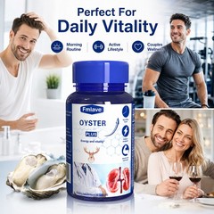 Oyster Antler Plus Supplement, Supports Energy and Vitality with Oyster Extract