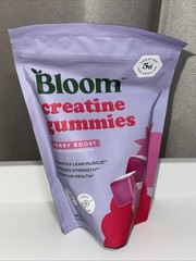 Bloom Nutrition Creatine 36 Gummies Berry Boost 5gram Per Serving Lean Muscle