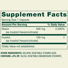2 Pack Spring Valley Flush Free Niacin 500mg Metabolism Capsules, 240 Count