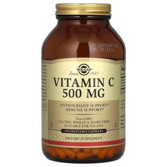 2 X Solgar, Vitamin C, 500 mg, 250 Vegetable Capsules