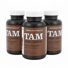 American Health TAM Herbal Laxative 250 Tabs 3 Pack Total 750 CT Natural Relief