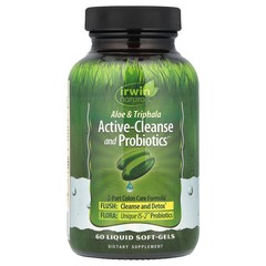 2 X Irwin Naturals, Aloe & Triphala Active-Cleanse and Probiotics�, 60 Liquid S