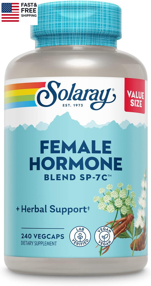 Female Hormone Blend SP-7C, Herbal Support Hormonal Balance for Women with Bla