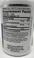 Natrol Melatonin 3 mg 240 Tablets Egg-Free, Fish Free, Milk-Free, 100% Drug Free
