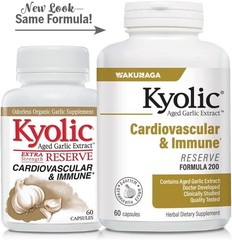 Suplemento cardiovascular de reserva de extracto de ajo envejecido, 120 cápsulas