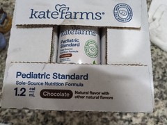 Kate Farms Pediatric Standard 1.2 Chocolate Flavor 12-8.45 Oz. Cartons