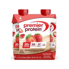 Premier Protein Shake, Strawberries & Cream, 30g Protein, 11 fl oz, 12 ct…