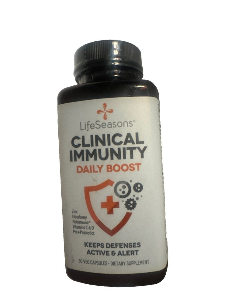LifeSeasons, Clinical Immunity, Daily Boost, 60 Veg Capsules