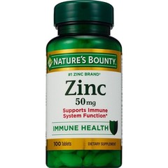 Nature’s Bounty Zinc Immune Health Caplets, 50 mg, 100