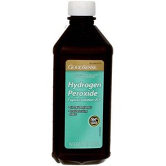 5 Pack GoodSense Hydrogen Peroxide Topical Solution Liquid, 16 fl oz