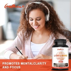 Lion’s Mane 9000mg – Brain and Nervous System Health, Memory, Focus, Stress Aid