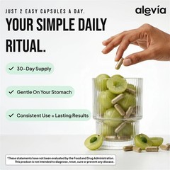 Alevia Organic Amla Capsules 1000mg Indian Gooseberry Antioxidant Supplement 60c