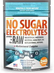 No Sugar Electrolytes Powder in The Raw | Mix in Coffee, Soup, Juice, Water, …