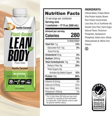 Lean Body Ready-to-Drink, Plant-Based Taster Pack, 30g Protein, No Artificia…