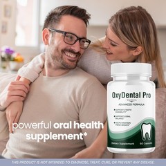 OxyDental Pro Oral Health Support Supplement Capsules Probiotics 1 Pack 60Ct