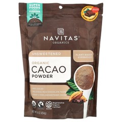 2 X Navitas Organics, Organic Cacao Powder, Unsweetened, 16 oz (454 g)