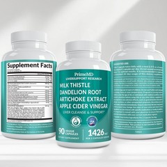 32-in-1 Liver Support with Milk Thistle Supplement – Liver Detox with Silymari