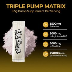 OxyEnergy Max Pump Stim-Free Pre Workout Powder – Grape Flavor – 30 packets