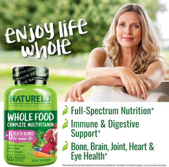 Whole Food Multivitamin for Women 50+ (Iron Free) with Vitamins, Minerals, & …
