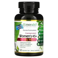 2 X Emerald Laboratories, Coenzymated Women’s 45+ 1-Daily Multi, 60 Vegetable Ca