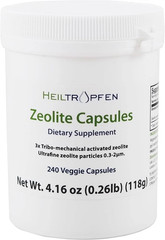Zeolite 240 Capsules Detox Clinoptilolite – 3X Activated – Exp 10/2028