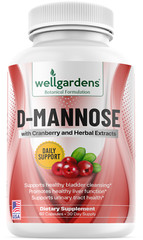 Wellgardens D-Mannose with Cranberry – Urinary Tract, Liver and Bladder Health