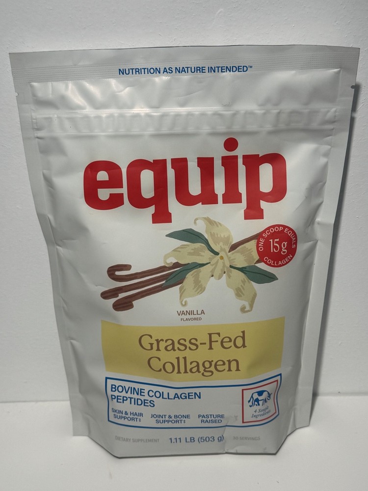 Grass Fed Beef Grass Fed Collagen 30 Servings Paleo Keto Friendly Vanilla Equip