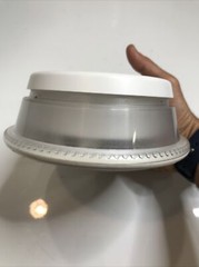 1990 Vintage Weight Watchers Round Food Scale Switzerland Works Clean