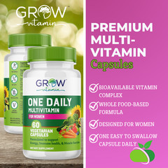 Women Organic Whole food multivitamin & Multi-Mineral, One Daily, 60 days supply